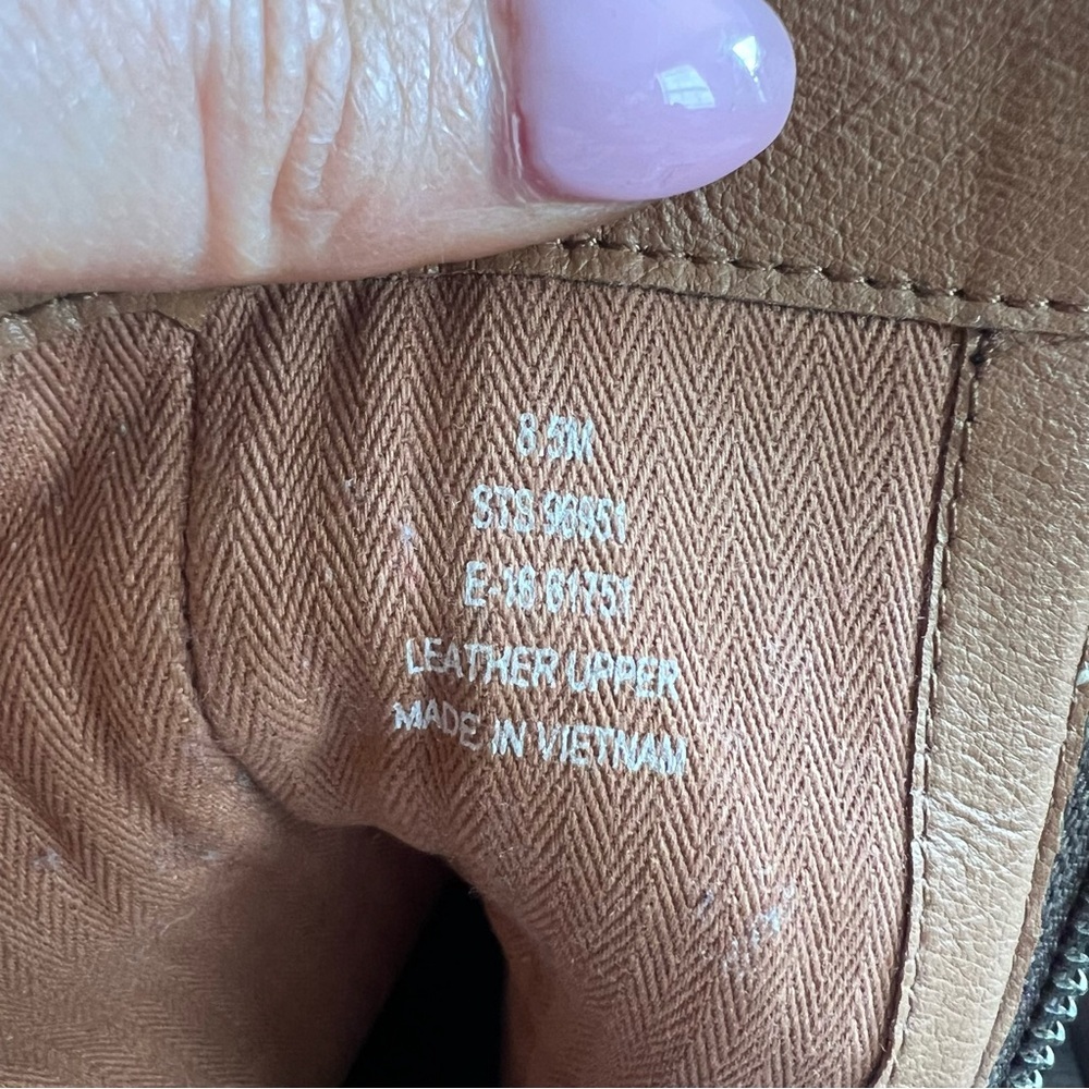 Sperry Top-Sider Womens Dasher Grace Brown Ankle Leather Boots 8.5 Almond Toe - Picture 5 of 6